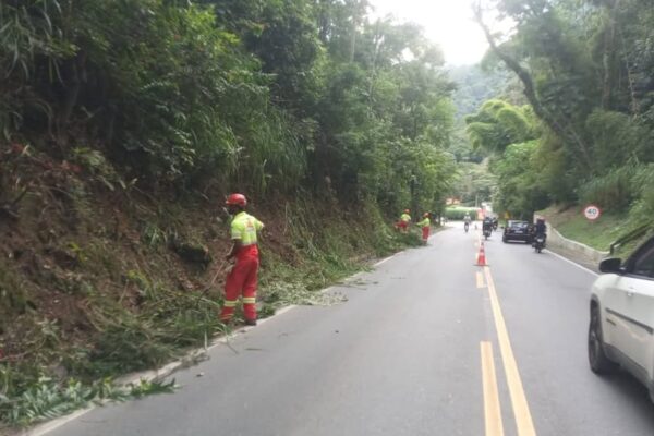 A Concessionária Rota 116 está realizando serviços de manutenção e conservação em diversos trechos da Rodovia RJ-116 (Itaboraí – Nova Friburgo – Macuco)
