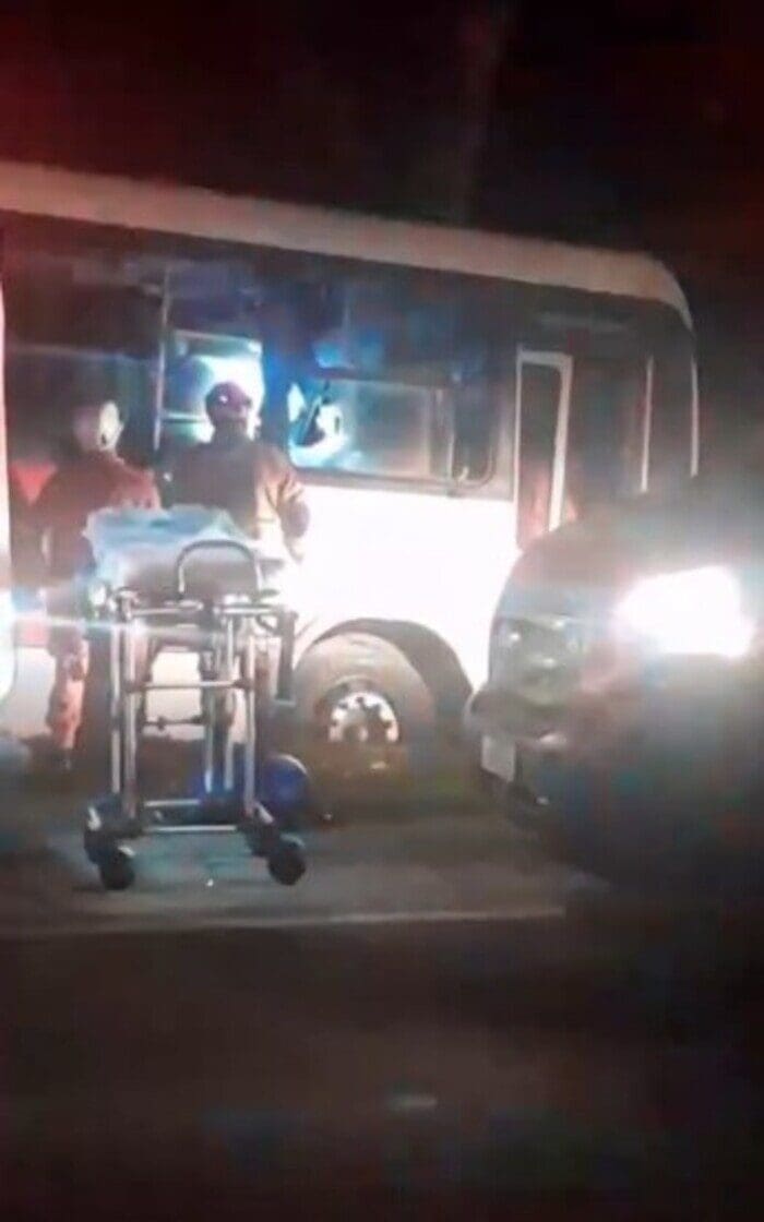 Acidente com ônibus do Expresso Farinha deixou feridos em Bom Jardim