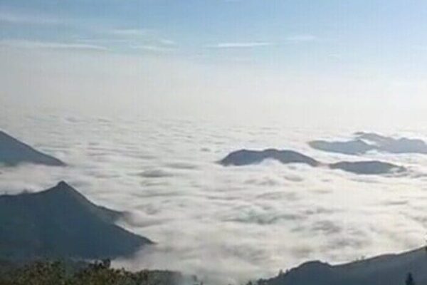 Amanhecer no Pico da Caldeônia em Nova Friburgo viraliza nas redes sociais