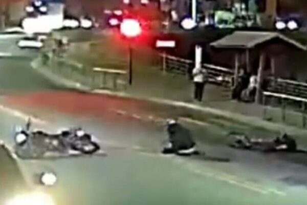 Atropelamento de ciclista no bairro de Duas Pedras em Nova Friburgo - Vítima ficou ferida
