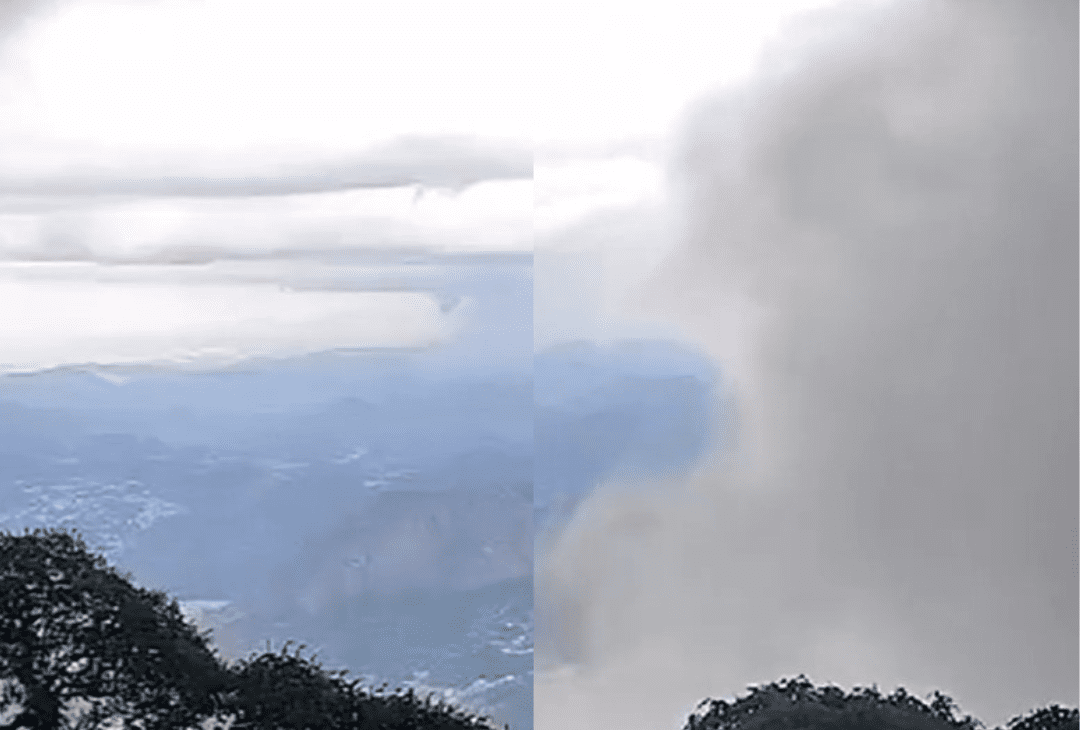 Tempo muda bruscamente em Nova Friburgo e câmera flagrou imagens impressionantes