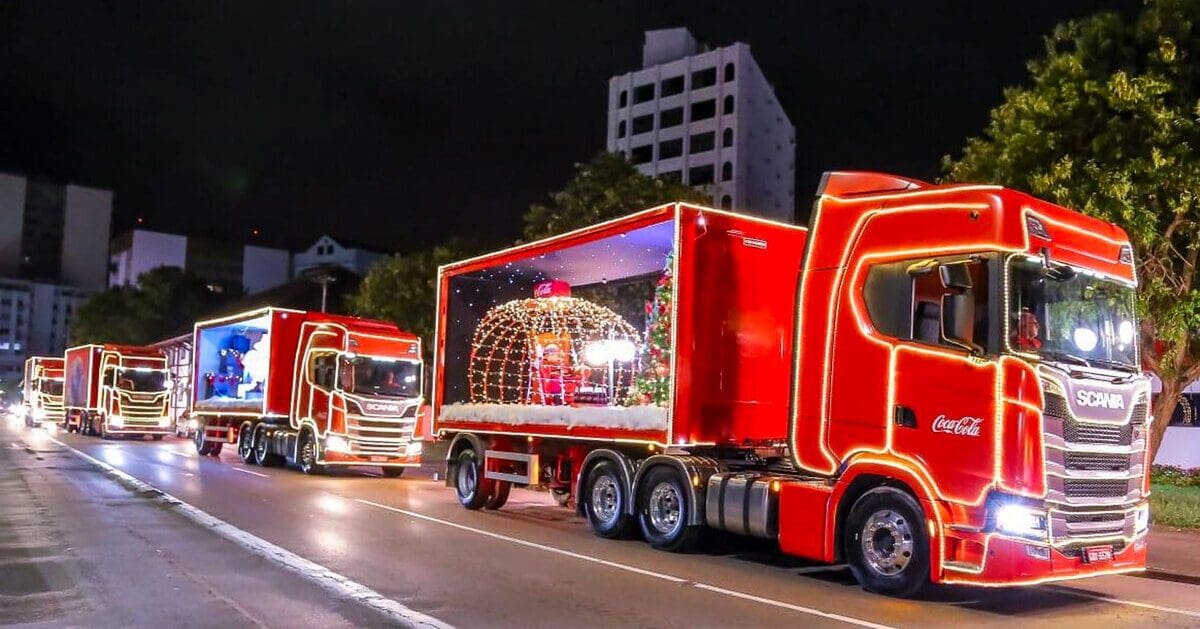 Caravana da Coca Cola continua a passar por cidades do Rio de Janeiro