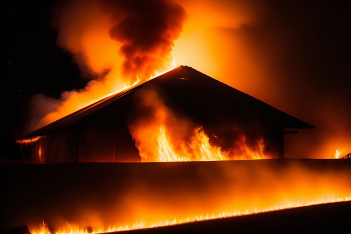 Casa no Cônego pega fogo em incêndio criminoso - Imagem ilustrativa