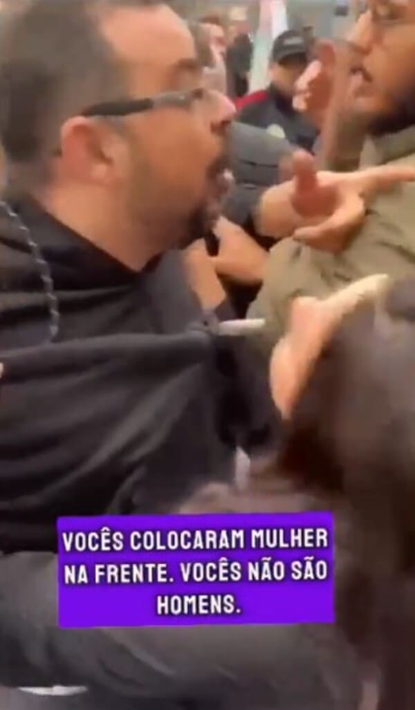 Confusão em roda de conversa de Glauber Braga