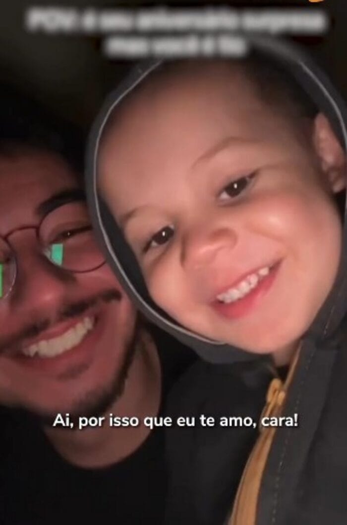 Criança viraliza ao fazer fofoca sobre festa surpresa do Tio