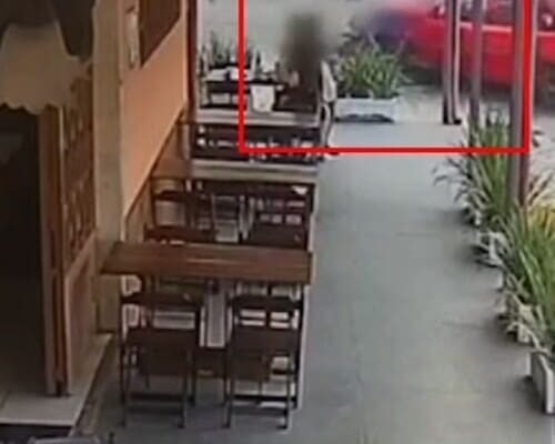Imagens mostram atropelamento de crianças em Duas Barras-RJ