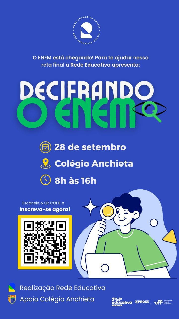 Decifrando o ENEM acontece neste sábado e é gratuito