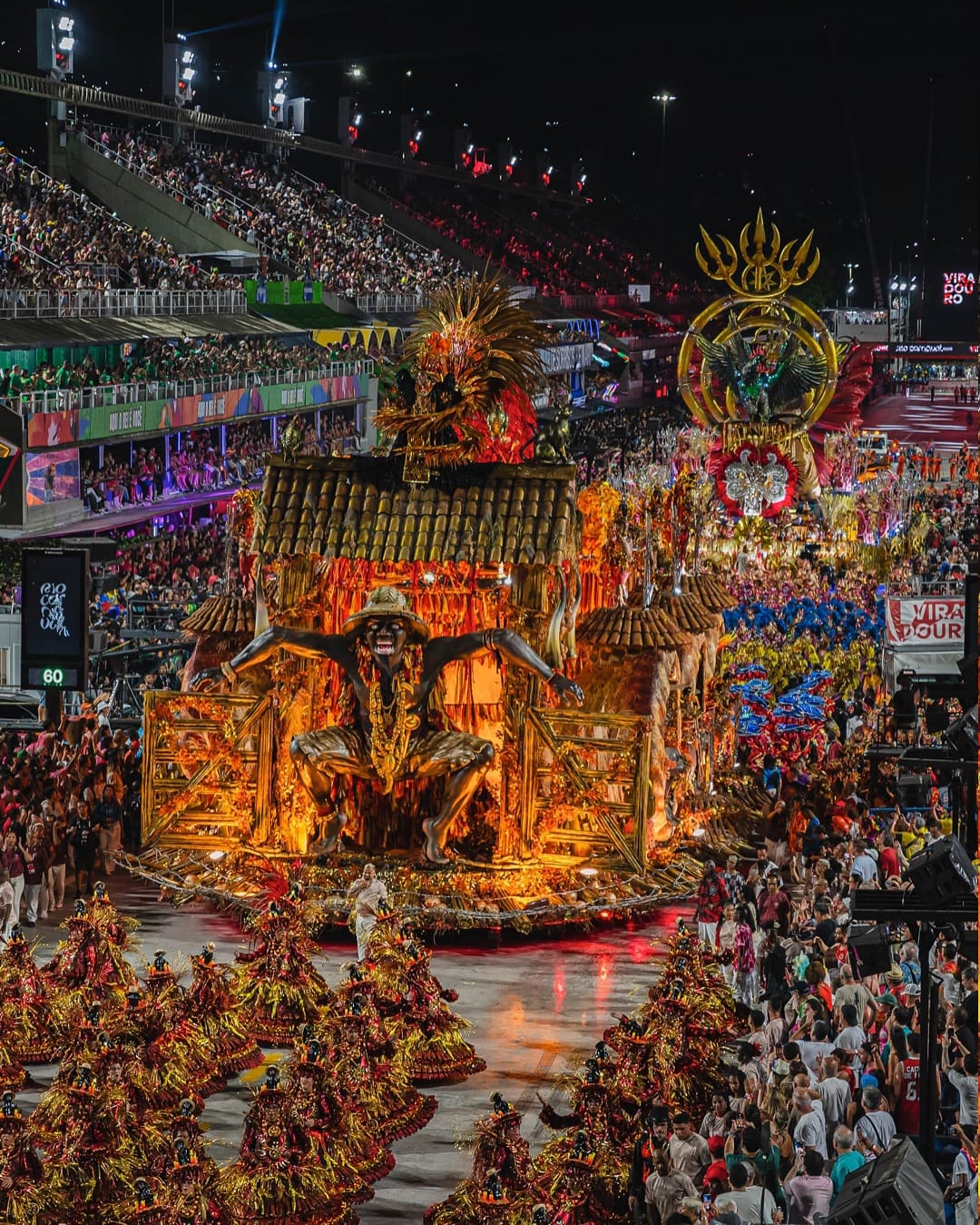 Desfile da Unidos da Viradouro em 2025, no Carnaval do Rio de Janeiro