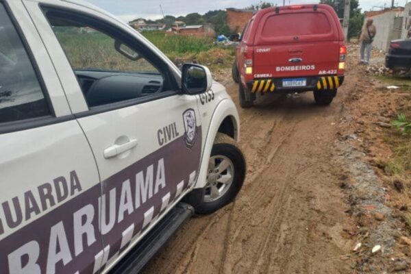 Equipes buscam pela criança desaparecida em Araruama-RJ - Foto Portal RLagos