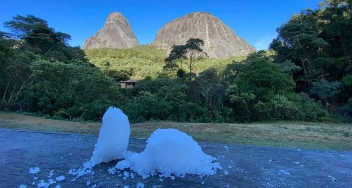 Geada - Parque Estadual Três Picos em Nova Friburgo - Foto Arquivo