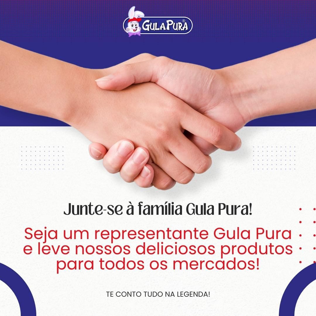 Gula Pura abre vagas de emprego para representantes comerciais