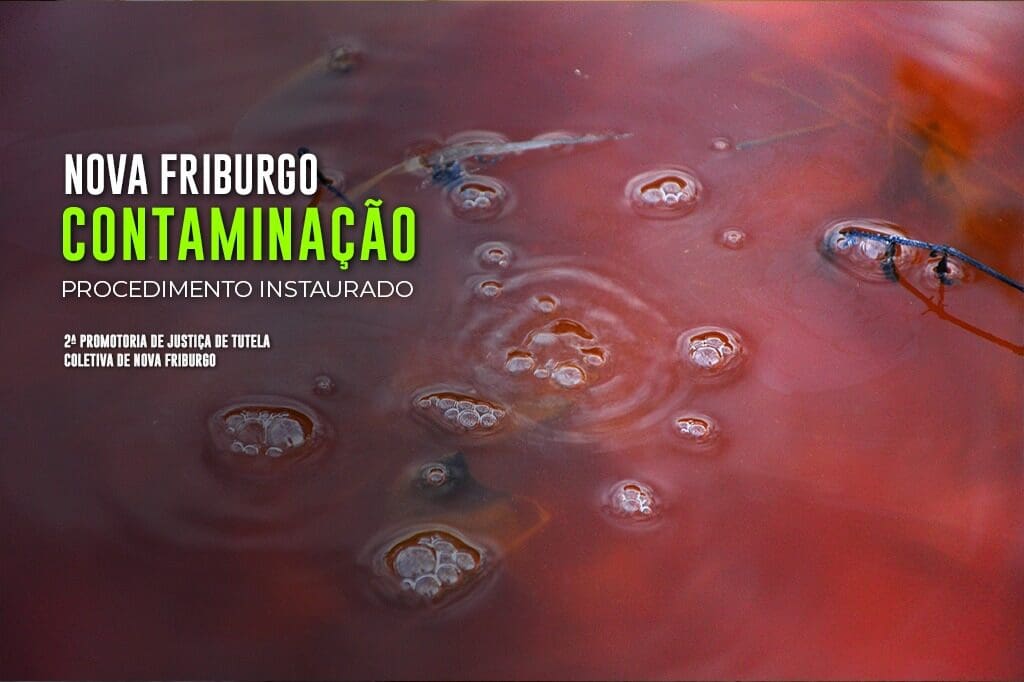 Coloração vermelha em rio de Córrego Dantas será investigada e Ministério Público do Rio de Janeiro exige respostas