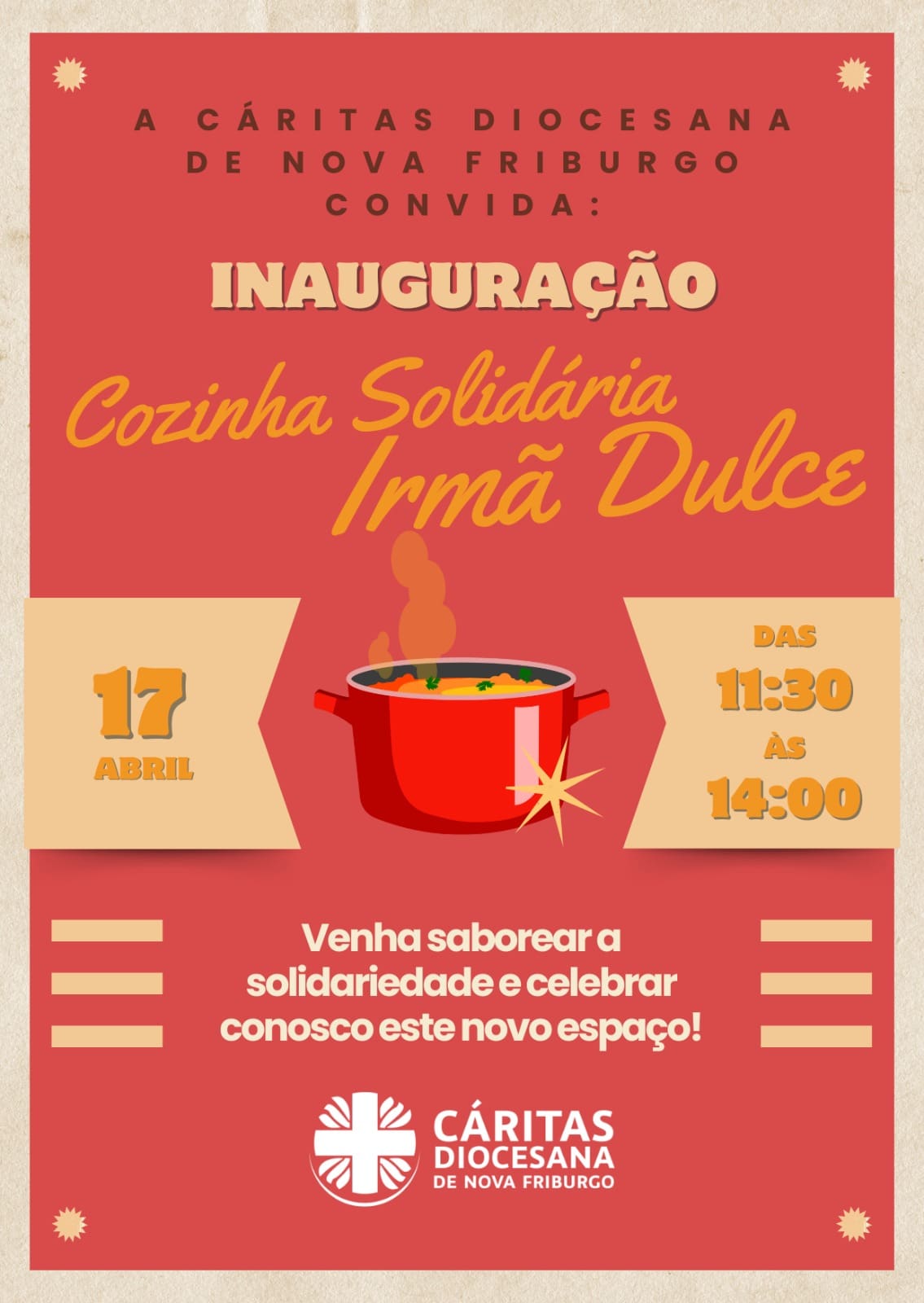 Inauguração da Cozinha Solidária Irmã Dulce em Nova Friburgo