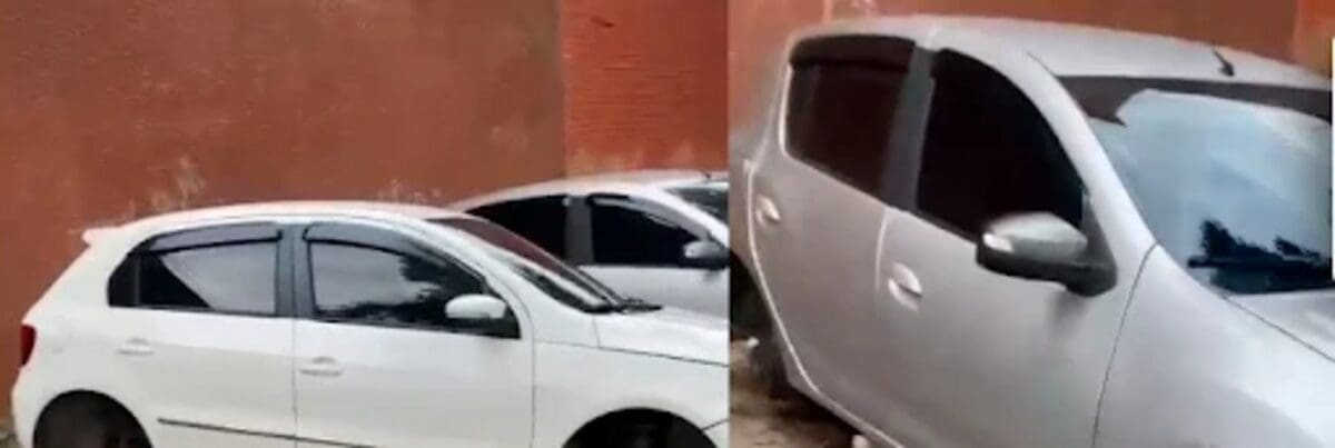 Ladrões furtam rodas de carros em Duque de Caxias - alguns tiveram os 4 pneus furtados