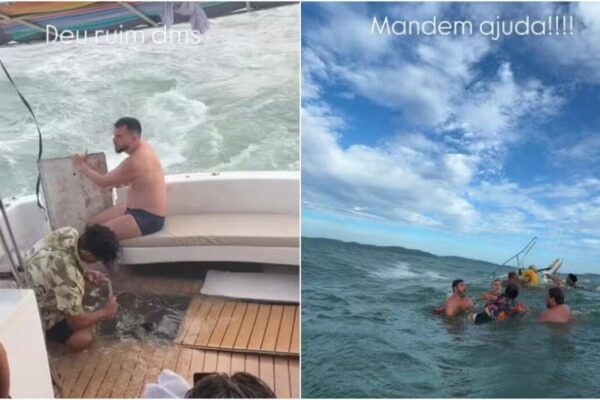 Lancha naufraga na Praia Rasa em Búzios com 19 pessoas a bordo - Ninguém ficou ferido