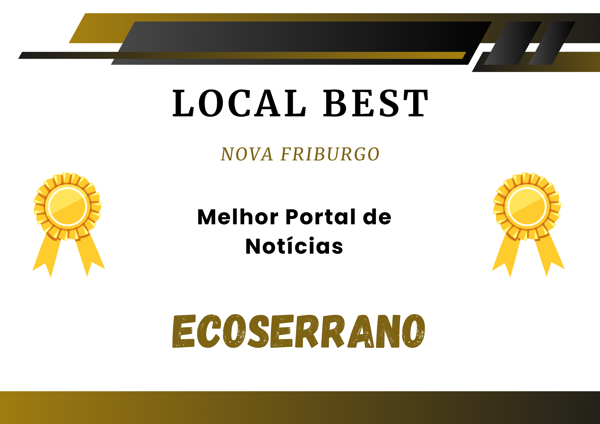 EcoSerrano ganha o Prêmio Local Best 2024 como Melhor Portal de Notícias de Nova Friburgo