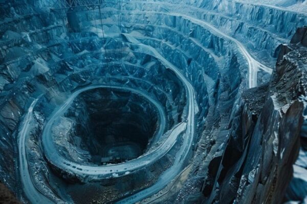 Mina de Cobalto - Considerado Ouro Azul - muito precioso a ser usado em novas tecnologias - Grande mina foi achada no Brasil - Foto: Midjourney