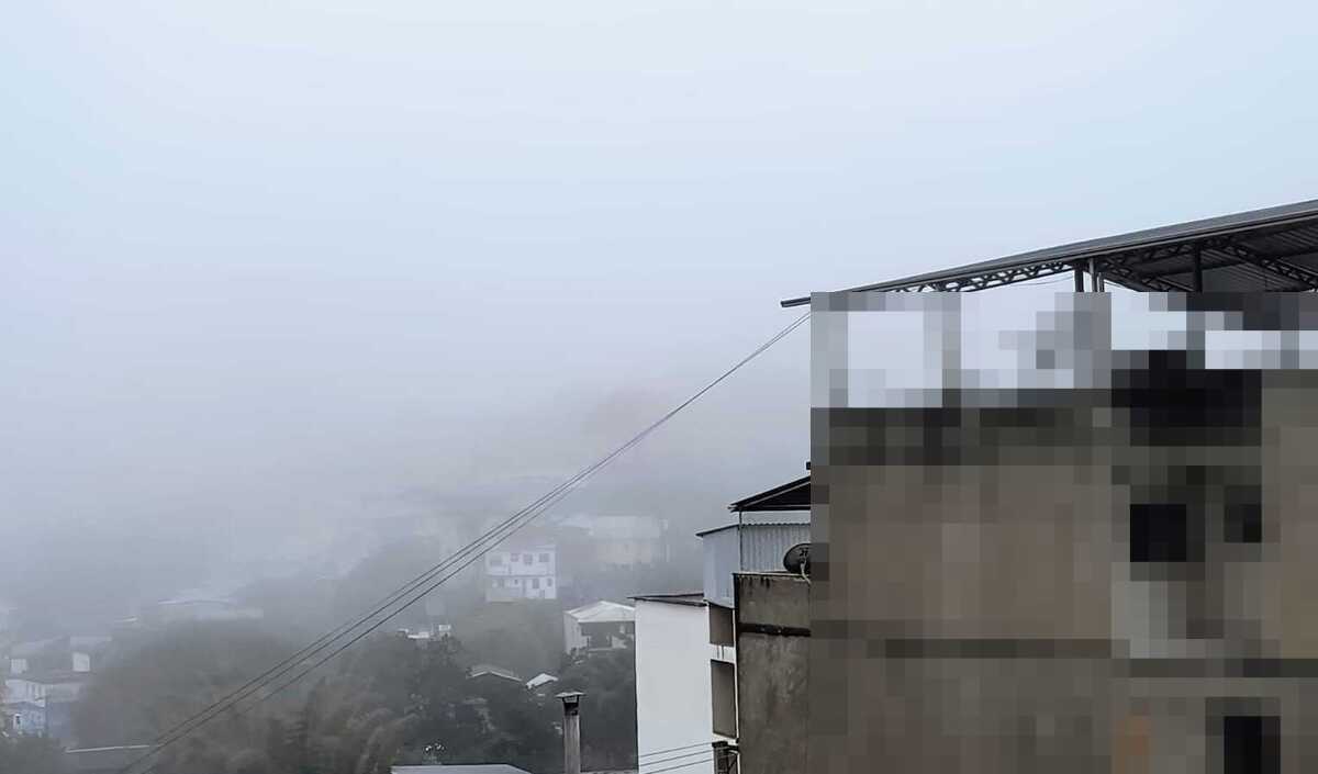 Nevoeiro em Nova Friburgo na manhã desta sexta-feira 30 de agosto