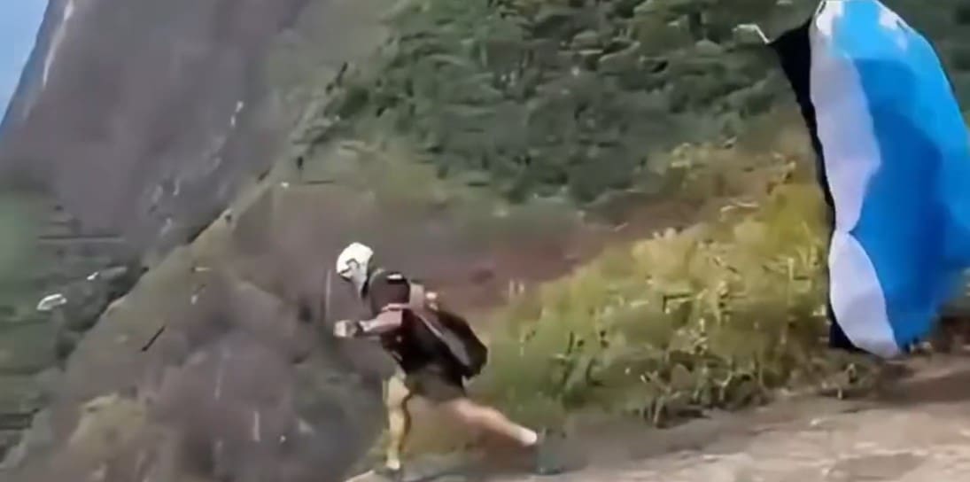 Paraquedista tropeça ao saltar da Pedra Bonita e morre no Rio de Janeiro