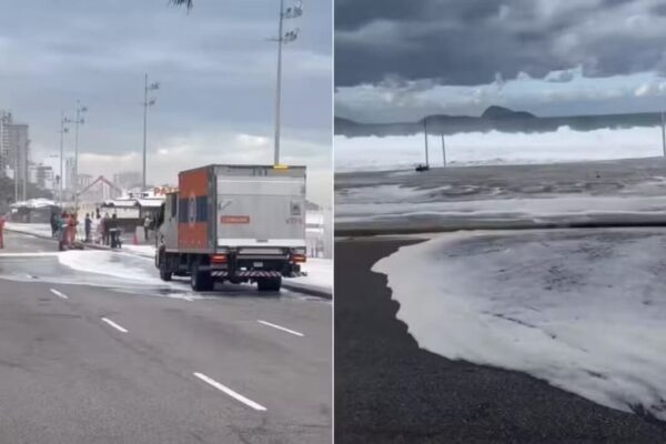 Ressaca artinge Rio de Janeiro e ondas podem chegar a 4 metros de altura