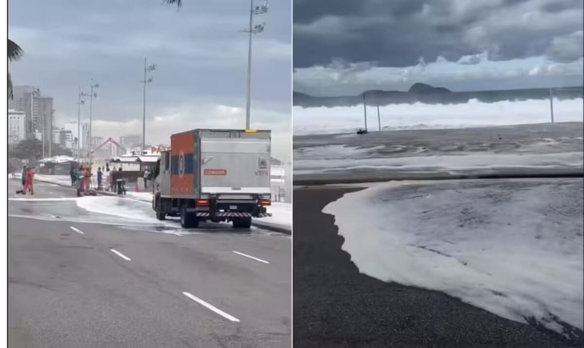 Ressaca artinge Rio de Janeiro e ondas podem chegar a 4 metros de altura