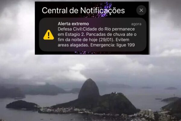 Rio de Janeiro tem alerta extremo de tempestade pela primeira vez na história