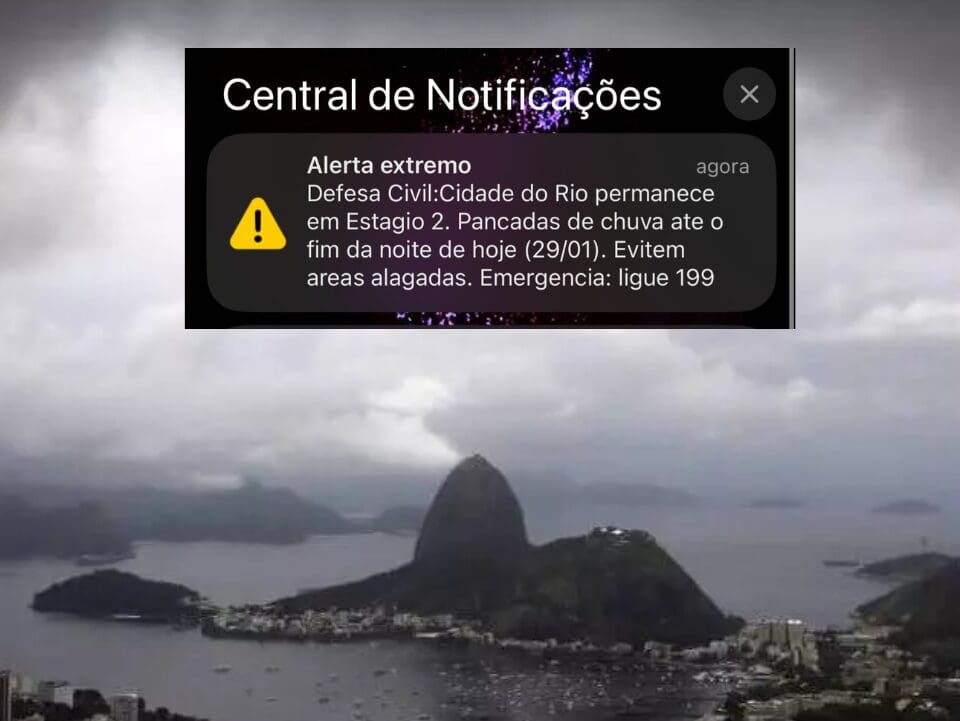 Rio de Janeiro tem alerta extremo de tempestade pela primeira vez na história