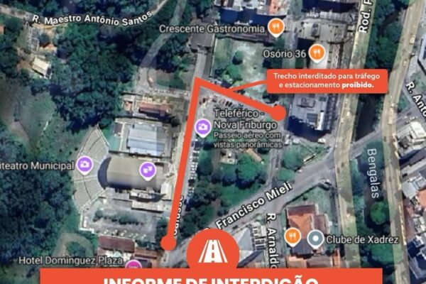 Rua do entorno da Praça do Suspiro será interditada para gravação do filme Tarde Demais em Nova Friburgo