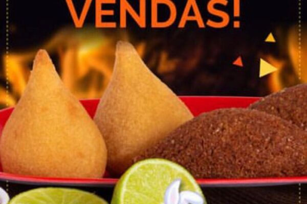 Salgados tamanho lanches da Gula Pura, empresa de Nova Friburgo