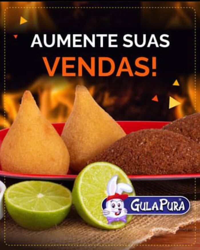 Salgados tamanho lanches da Gula Pura, empresa de Nova Friburgo