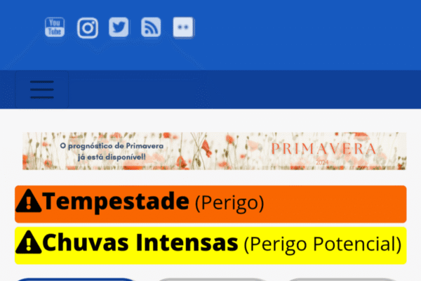 Aviso do INMET alerta para tempestades e chuvas intensas para Rio de Janeiro, Nova Friburgo e região serrana
