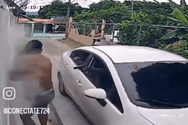 Pedreiro escapa da morte após atentado