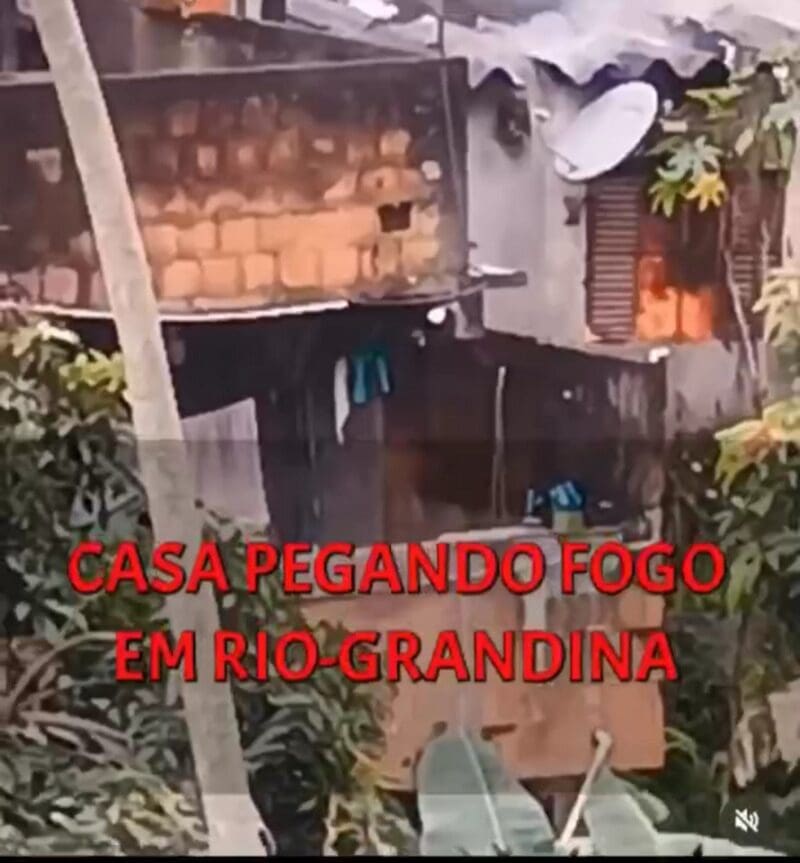 Incêndio em casa em Riograndina na cidade de Nova Friburgo deixa clima tenso