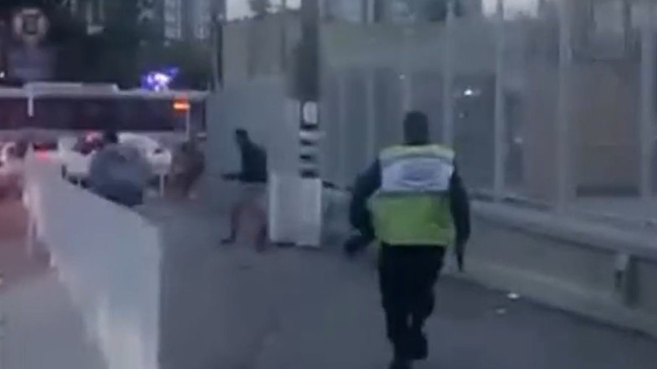 Confusão no Barra Shopping: cena de tumulto e polícia