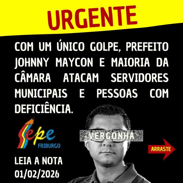 Denúncia: Prefeito Johnny Maycon ataca servidores e pessoas com deficiência.