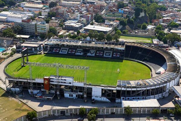 Estádio São Januário, estádio do Vasco, com vista aérea.