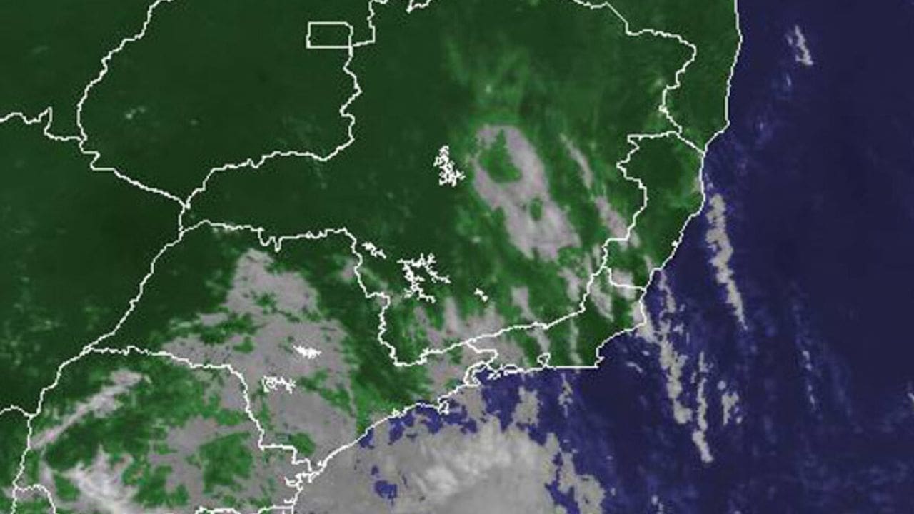 Imagem de satélite: Previsão do tempo no Rio de Janeiro indica pouca chuva