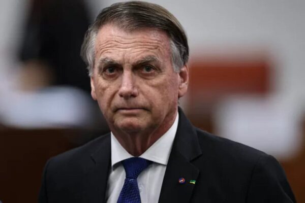 Jair Bolsonaro em depoimento no Supremo Tribunal Federal (STF).