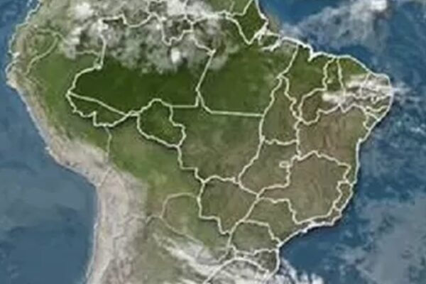 Mapa do Brasil mostrando os estados com foco no Rio de Janeiro, indicando clima quente e estável.
