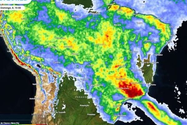 Previsão de chuva e temporais no Rio de Janeiro e região, com foco na Região Serrana e interior.