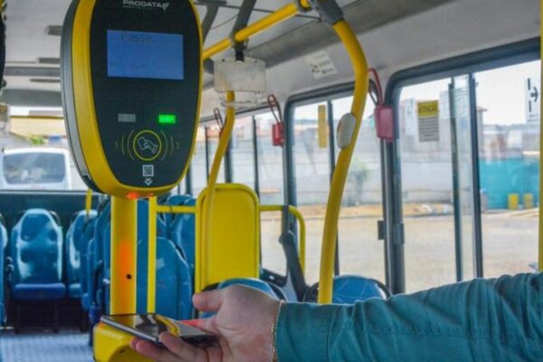 Validador de passagem em ônibus no Rio de Janeiro
