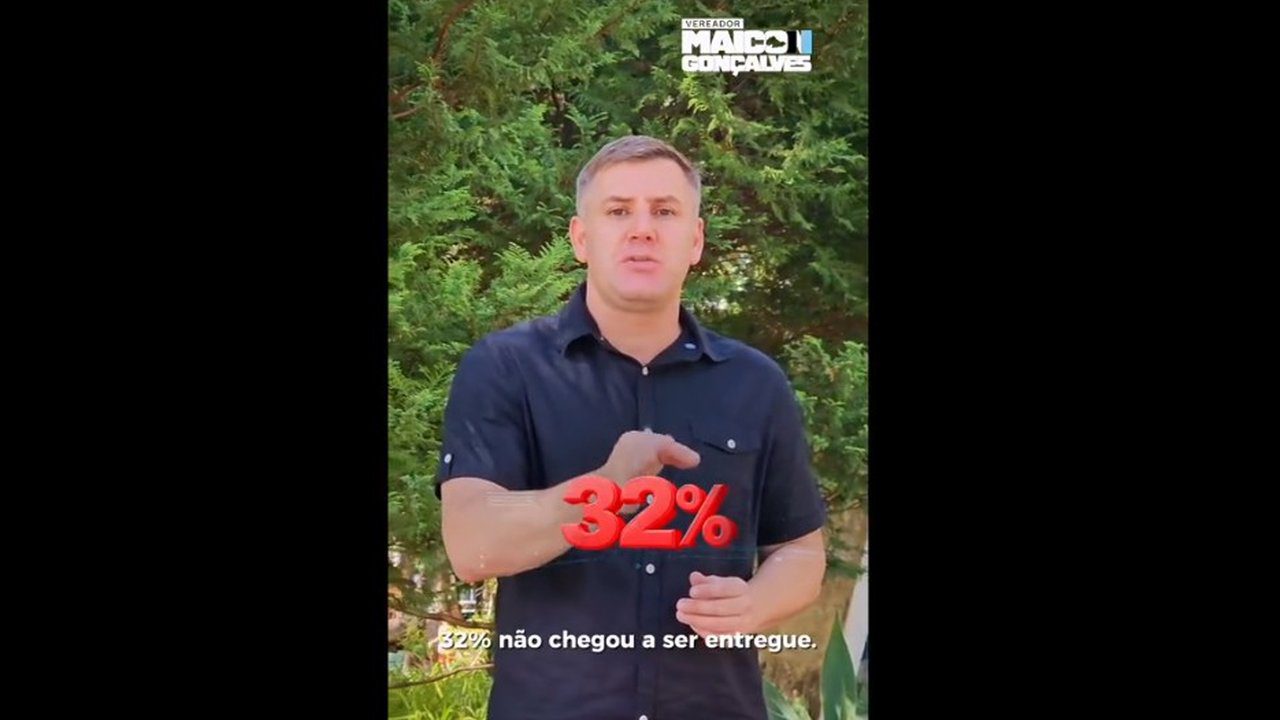 Vereador Maicon Gonçalves fala sobre falhas na decoração natalina em Nova Friburgo, com 32% dos enfeites não entregues.
