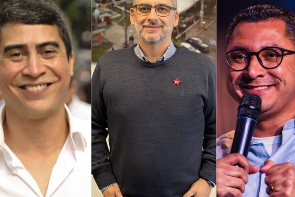 Zé Alexandre (centro) com contas aprovadas pelo PT.