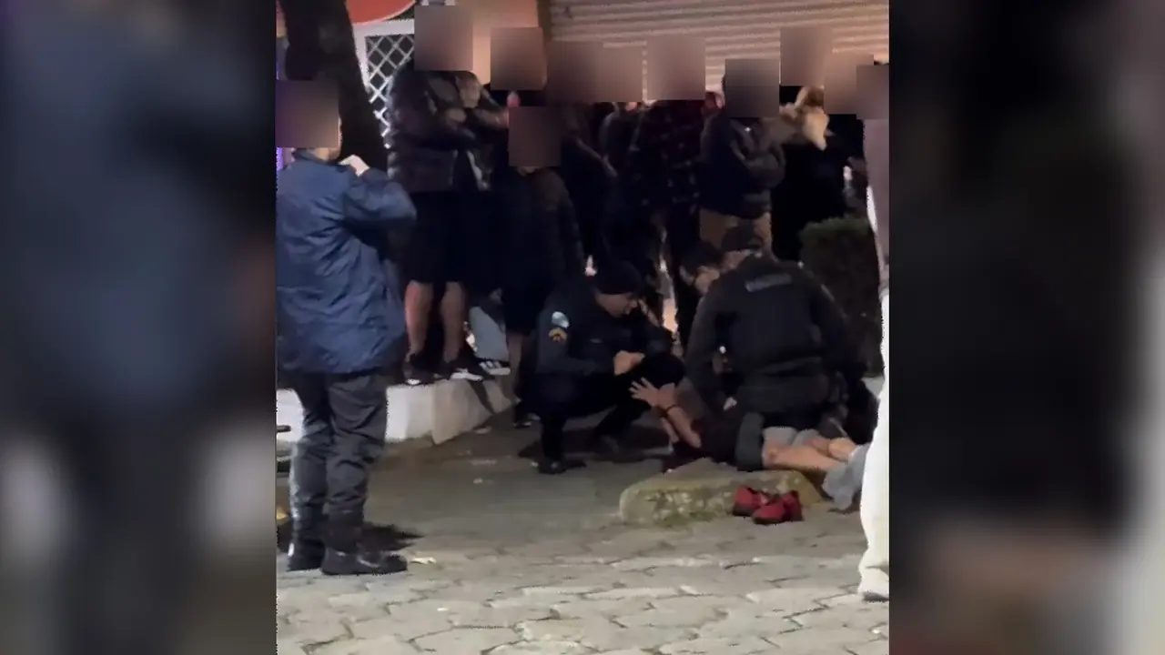 Homem é contido por policiais após confusão na Avenida Alberto Braune