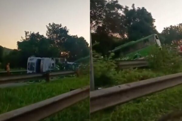 Acidente na BR-116 em Piabetá deixa feridos, interdita pista e amplia congestionamento no acesso à serra
