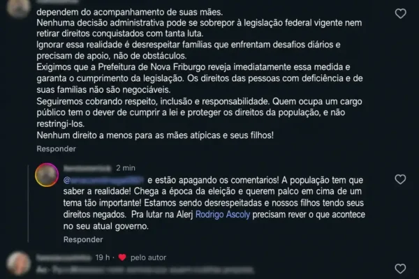 Rodrigo Ascoly aparece em vídeo sobre políticas públicas para pessoas autistas, publicação que recebeu críticas de mães de Nova Friburgo.