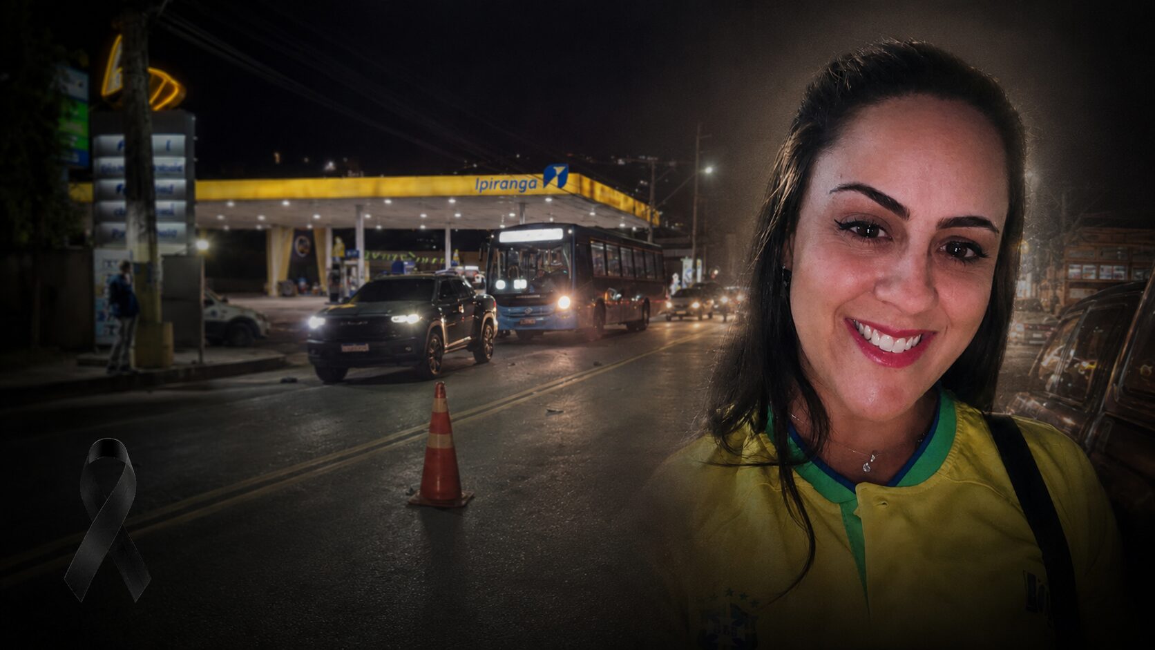 Local de acidente envolvendo duas motocicletas na Avenida Governador Roberto Silveira, em Conselheiro Paulino, Nova Friburgo.