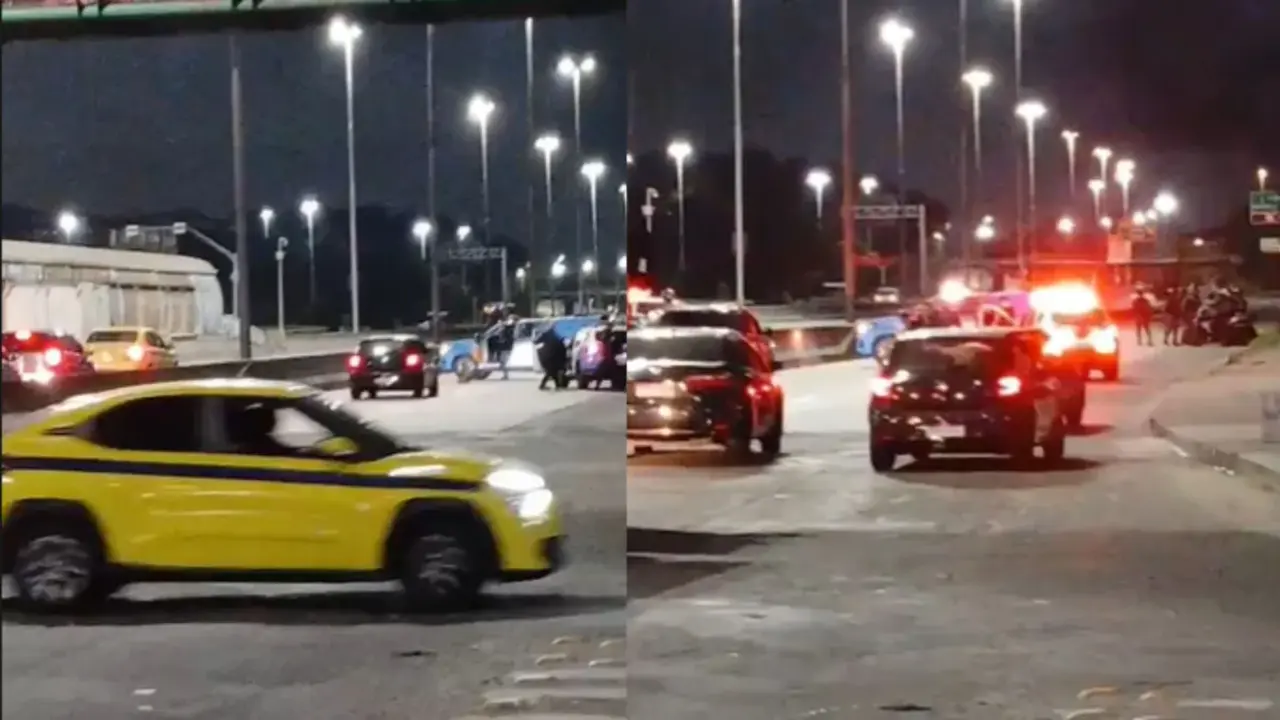 Policiais militares e veículos blindados durante operação na Zona Norte do Rio