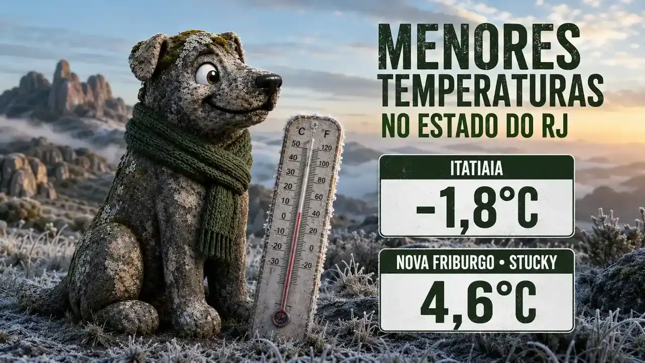 Itatiaia registra -1,8°C e Nova Friburgo marca 4,6°C durante veranico