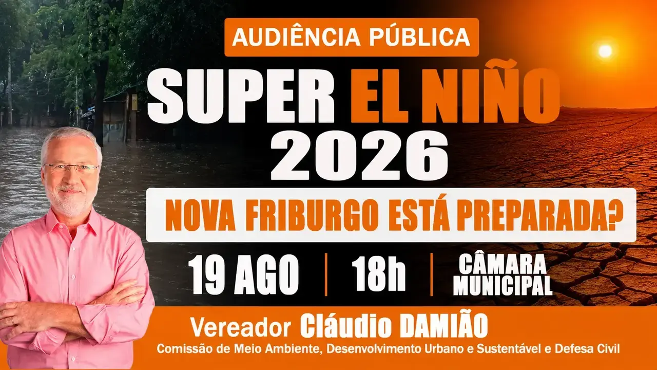 Nova Friburgo debate prevenção e possíveis impactos de El Niño em audiência pública